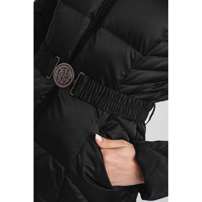 Large Toque Guess Blousons Et Vestes Jeans New Oxana Jblk Jet Black A996 Roots Toque