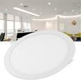 20x spots LED encastré lampes de plafond rond 24W Φ30cm blanc chaud lumière angle 120°-0