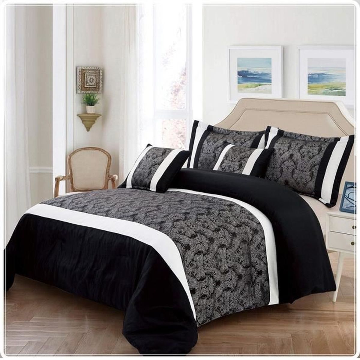 Boutis Noir Et Gris