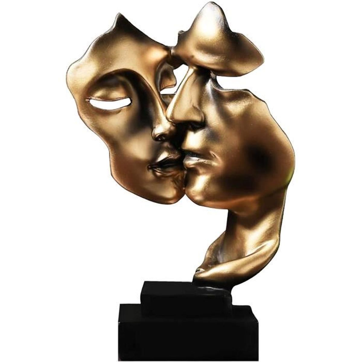 Statue,Sculpture Moderne,d'or Abstrait Art Figurines,Decoration Salon