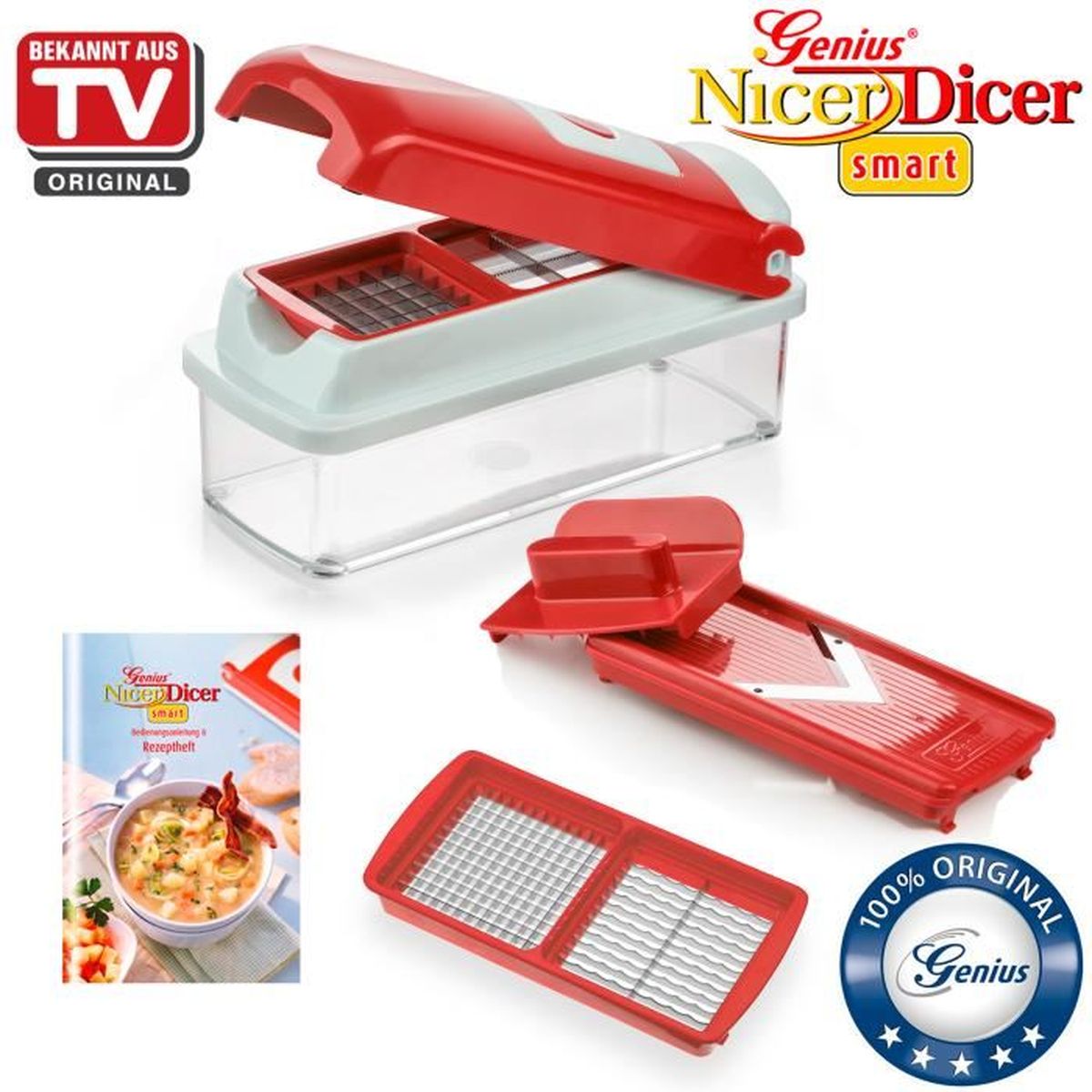 Genius Nicer Dicer Smart Set de 6 pièces Appareil découpelégumes