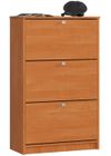 Meuble à chaussures AKORD Aulne 60 cm 3 portes façade Aulne 3 étagères 60x28,5x113 cm