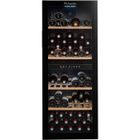 Cave à vin de service - LA SOMMELIERE - SLS90DZ - 91 bouteilles - Porte vitrée réversible - Classe G - 48 x 57,5 x 128,5 cm - Noir