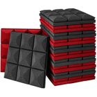 UNBRANDED Lot de 12 Panneaux de Mousse Acoustique, Panneau Absorbant, Acoustique Mousse anti bruit pour Studio 30x30x5cm