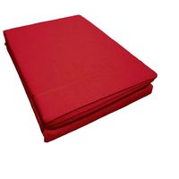 Drap Plat 2 Personnes 240x300 Cm - 100% Coton - Lina Terracotta - Douceur D'Intérieur