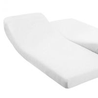 Drap housse pour lit articulé - 180 x 200 cm - 100% coton - 57 fils - Made in France - Blanc