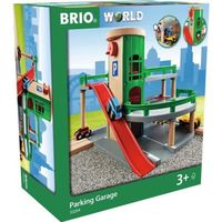 Brio World Garage Rail / Route - 3 niveaux - Accessoire pour circuit de train en bois - Ravensburger - Mixte dès 3 ans - 33204