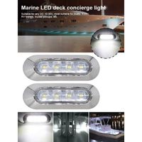 2* Éclairage de pont-Lumière marine-étanche à l'eau et à la poussière-pour bateaux DC 10-30V
