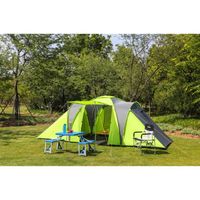 KINGCAMP Tente de camping familiale 6 personnes LUCCA  - 3 grandes chambres - imperméabilité 3000mm