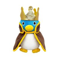 Super All Star Collection Mario Penguin King Peluche avec couronne et manteau amovible 22,9 cm