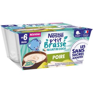 DESSERT LACTÉ Nestlé bébé Nestle Bebe P'tit Brasse Vegetal Laita