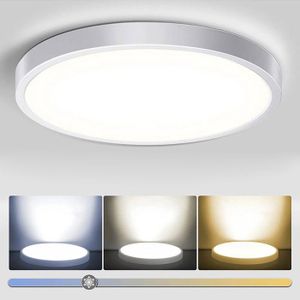 Plafonnier LED Rond Blanc 21W - 30cm - Lumière Neutre - IP20 - Neuf Briloner