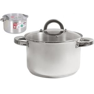 Brand New Housewares triés Aluminium Casserole Pot-Noir Revêtement Céramique 26 cm
