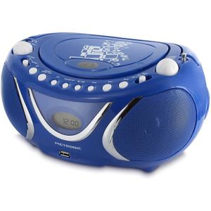 RADIO CD CASSETTE Radio - Lecteur CD - MP3 Portable Square avec Port