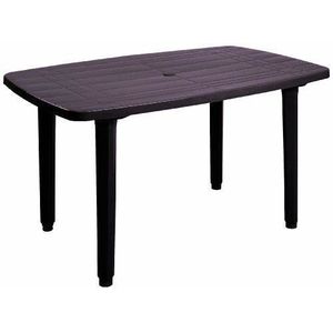 Terrasse et Balcon Parfait pour Jardin Pliable et ultra compacte Table dappoint pour ext/érieur Park Alley Structure en acier Table de Jardin carr/ée avec Effets bois