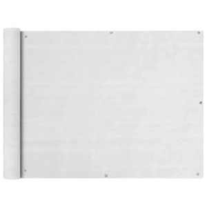 CLÔTURE - GRILLAGE Écran de balcon en PEHD 90 x 600 cm Blanc C61892