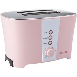 GRILLE-PAIN - TOASTER Cookplus Rosa Grille-Pain, 2 Tranches en Acier Ino