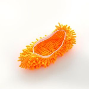 SERPILLIÈRE couleur orange Pantoufles multifonctions de nettoy