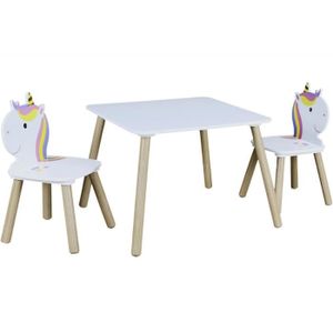 TABLE ET CHAISE Home Deco Kids HD6764 Table et 2 Chaises Enfant Li