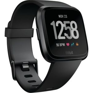 Montre connectée sport FITBIT VERSA  Montre-coach connectée - Noire FB505