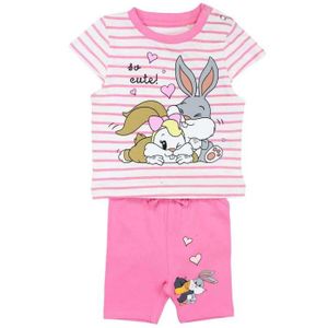 Ensemble de vêtements Looney Tunes - ENSEMBLE - WB 51 12 690 S2-3M - Ensemble bébé Bugs Bunny - Fille