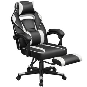 SIÈGE GAMING SONGMICS Fauteuil Gamer - Chaise Gaming - Repose-P