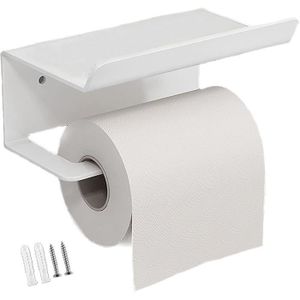 SERVITEUR WC Porte Papier Toilette, Porte-serviettes en acier inoxydable pour téléphone portable,Support Papier Rouleau Derouleur Papier WC, 257