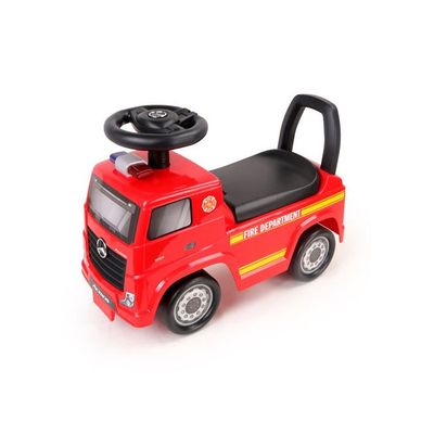 Trotteur Enfant Mercedes Actros Pompier TURBO CHALLENGE - Jouet à Pousser Rouge 23kg Max