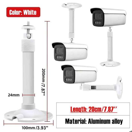 2 Pcs Support Mural Caméra Compatible Reolink E1 / Mercury TP-Link - Réglable