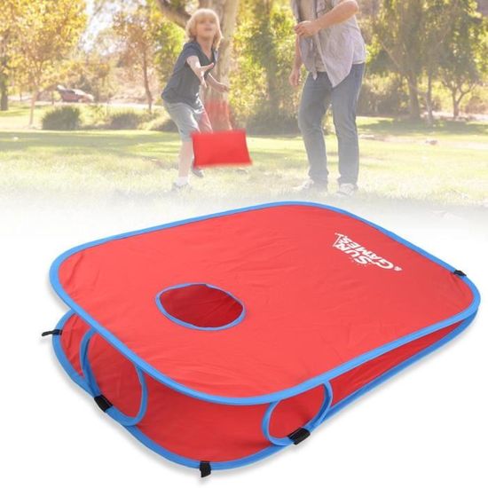 NZQXJXZ Jeu De Cornhole Pliable Et Portable Avec 10 Sacs De Haricots Pour Enfants Et Adultes, Cornhole Jeu Pour L'extérieur Et L'intérieur Avec Sac De Transport Pour La Pelouse De L'arrière-Cour Plage