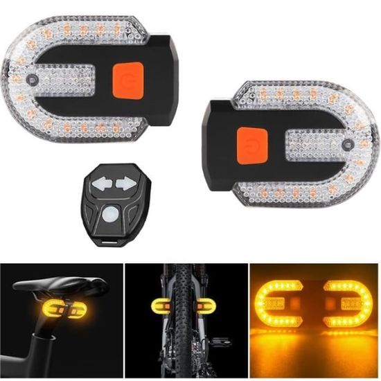 Clignotant USB Rechargeable Pour Vélo, Feu Arrière LED