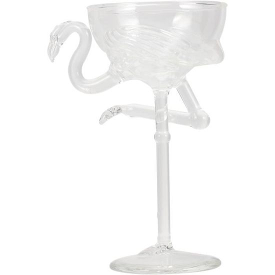 Verre À Vin Flamant Rose Élégant En Verre,Verres À Champagne