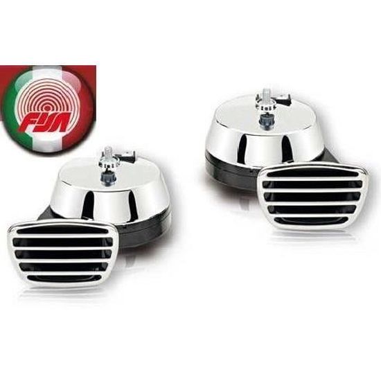 Klaxon De Fanfare 12 V, Signal Sonore Chromé Fort On