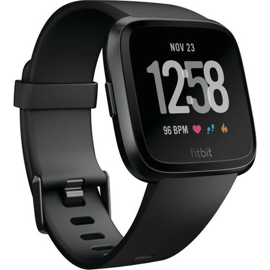 FITBIT VERSA  Montre-coach connectée - Noire FB505GMBK-EU