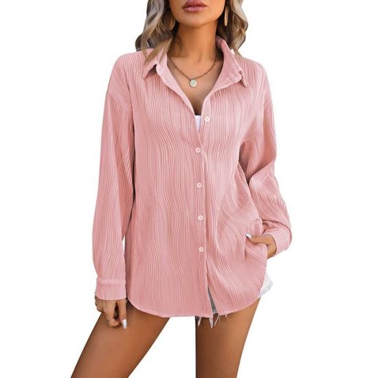Chemise Femme Schmidt Workwear - Taille L, Rose, Manches Longues - Occasion Très Bon État