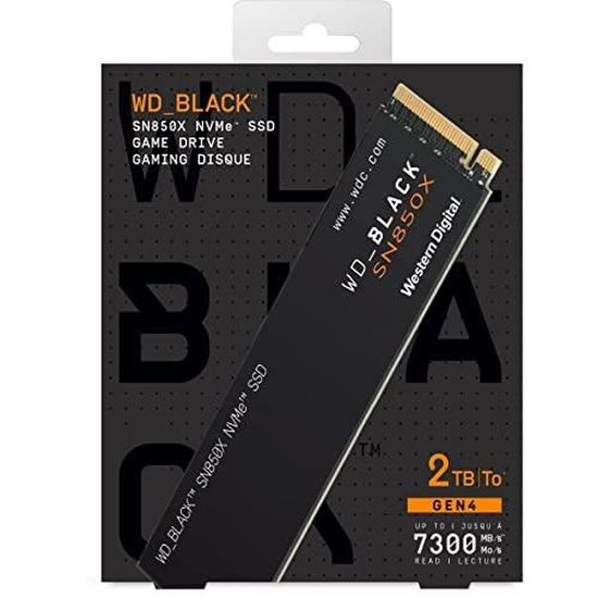 WD BLACK SN850X PCIe Gen 4 Game SSD 2TB