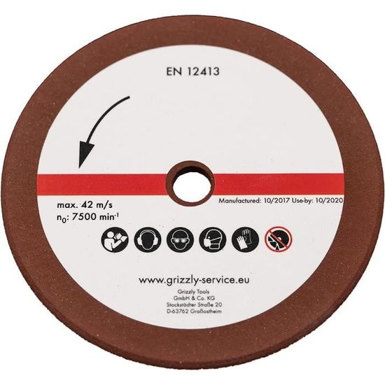 Disque Abrasif 3,5 Mm Pour Affûteuse De Chaîne Florabest FSG 130 A1 (référence LIDL IAN 49334)