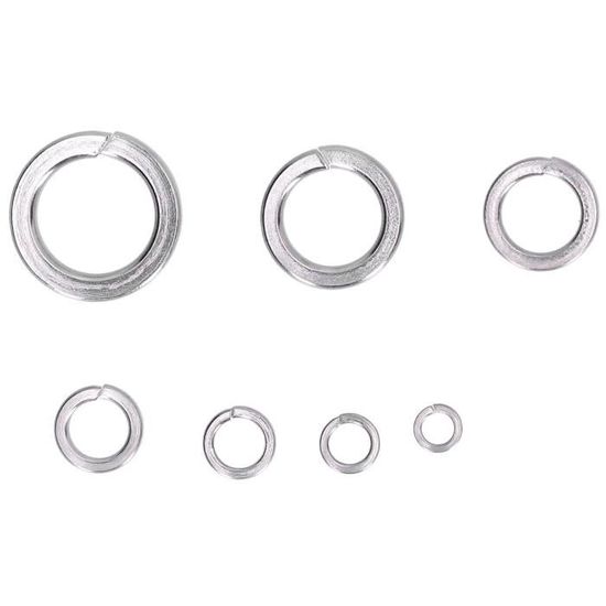 Assortiment 100 Rondelles M5-M12 – Anneaux à Ressort, En U, Boîte De Rangement