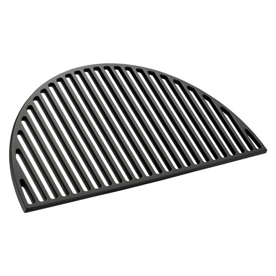 Wiltec Plaque de gril BBQ semi-circulaire – 46,7 x 22,8 x 1,5 cm – en