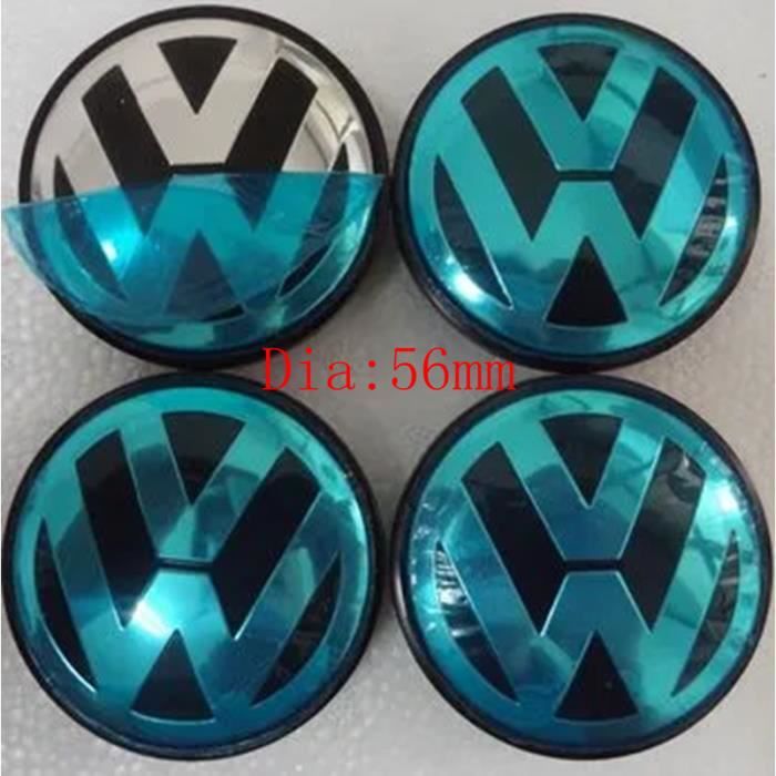 lots de 4 caches moyeux - centres de roues - cabochons - Volkswagen - 56mm