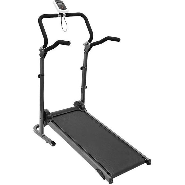 Tapis roulant pliant mécanique Réglable domestique Tapis de Course Marche Courir avec écran LED,Charge maximale 100 kg