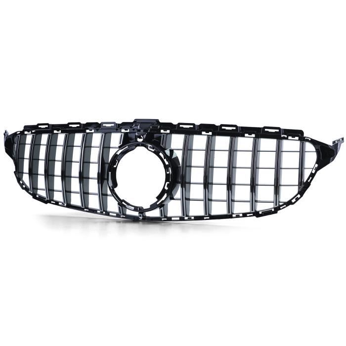 CALANDRE LOOK GTR POUR MERCEDES CLASSE C W205 PHASE 2 A PARTIR DE 03/2018 AVEC OU SANS CAMERA