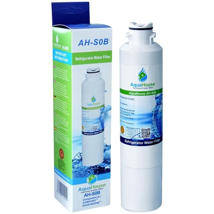 AquaHouse AH-S0B filtre à eau compatible pour Samsung réfrigérateur DA29-00020B, HAF-CIN/EXP, DA97-08006A-B, DA29-00020A
