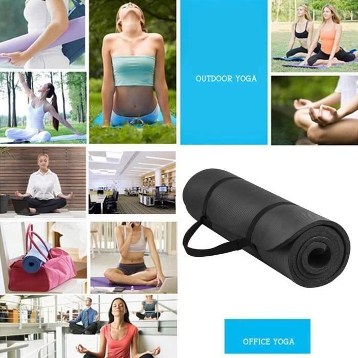 1PCS tapis de yoga antidérapant insipide multifonctionnel épais tapis de sport en caoutchouc vert
