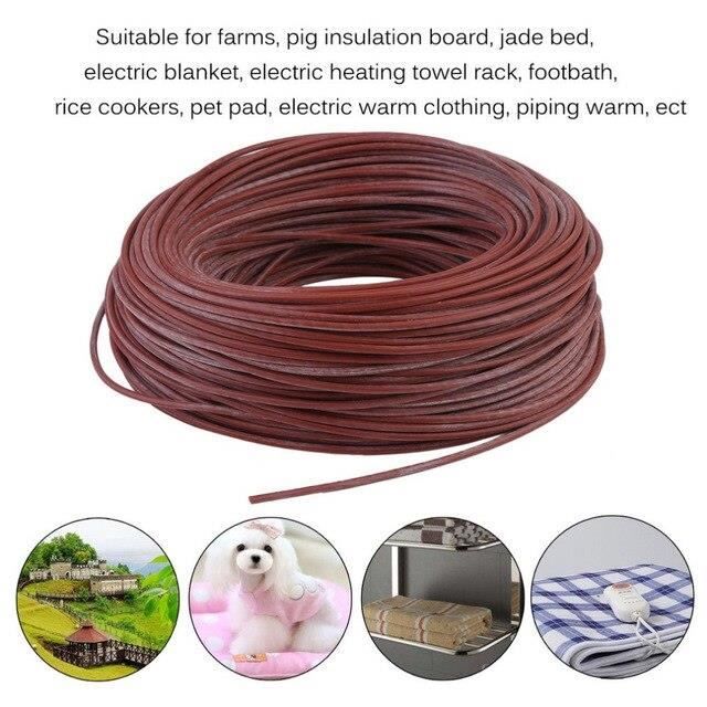 Câble chauffant à infrarouge rayonnant Fil de Fiber de carbone et Silicone, Hotline pour chauffage au sol*ES10025
