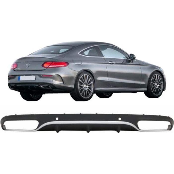 Diffuseur de pare-chocs arrière Pour Mercedes Classe C C205 A205 Coupé Cabriolet (2014-) C63 AMG Design pour AMG Sport package