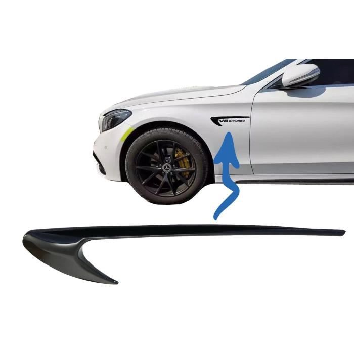 Prises d'Air Rogner Aile pour Mercedes Classe C W205 Classe E W213 Noir AMG Look