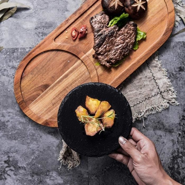 PLANCHE A DECOUPER Planche Agrave Steak En Bois Plateau Carreacute Japonais Sushi Barbecue Plat Assiettes Agrave Steak De Pizza 510