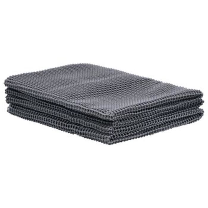 Tapis extérieur tapis de sol 250x400 cm camping pliable pour tente caravane camping car piscine en mousse PVC résistant Anthracite