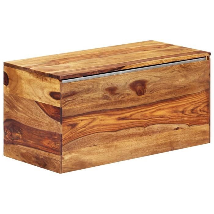 :-)622221 Banc de rangement, Style Contemporain Design, Coffre de rangement 80 x 40 x 40 cm Bois massif de Sesham